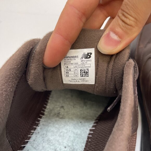New Balance 928V3 Comfort Walking Shoes Mens 14 EE Wide Brown Leather RollBar - Picture 11 of 15